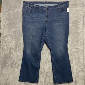 Old Navy Kicker Boot Cut Jeans Women's Size 30 Dark Wash‎ NEW Cotton Blend Jeans